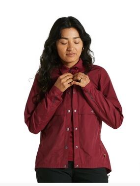 Fjallraven Women's Red Windbreaker Jacket